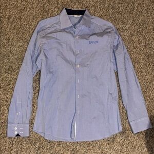 Blue Checkered Herbal Life Men's Shirt
